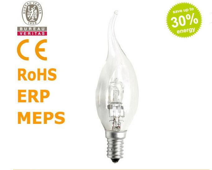 Eco C35 Bent Tip 230V 28W E14 Halogen Bulb