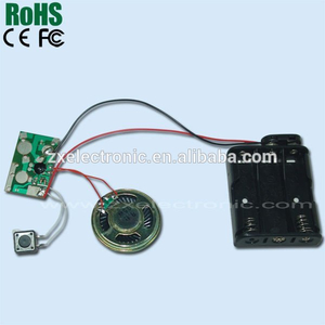 Programmer sound chip for greeting cards