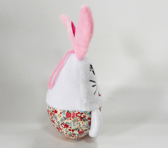 Super Soft Easter pink Rabbit Shape Stuffed Egg Toys 