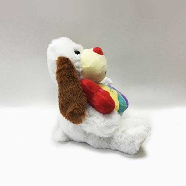 Love Valentines Gift Stuffed Plush Dog with Love Heart