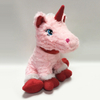 Custom Pink Color Cartoon Stuffed Animal Unicorn Plush Toy
