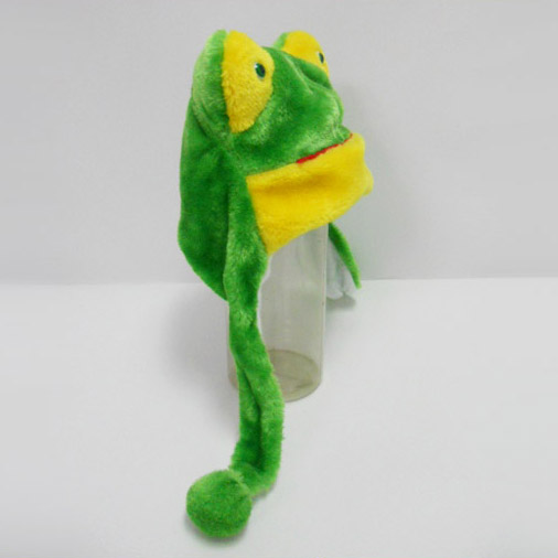 Soft Plush Toy Frog Winter Hat for Kids
