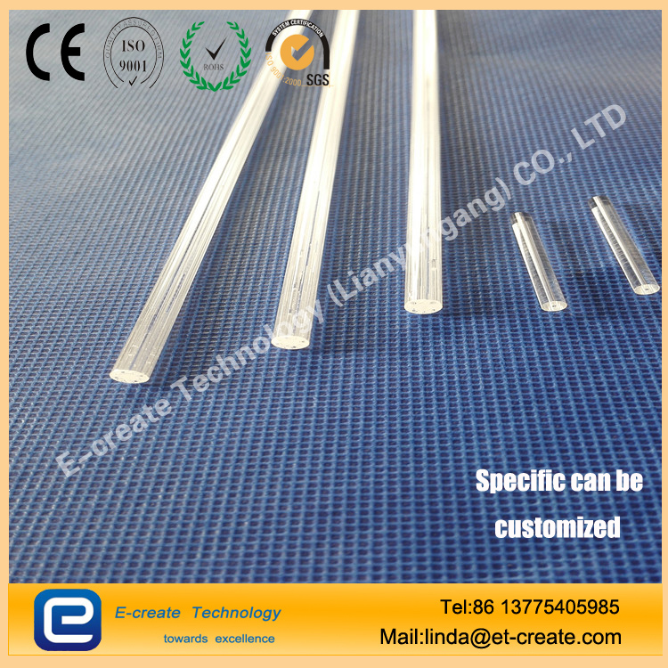 Quartz glass tube four-hole four-hole six-hole capillary spot can be customized custom processing