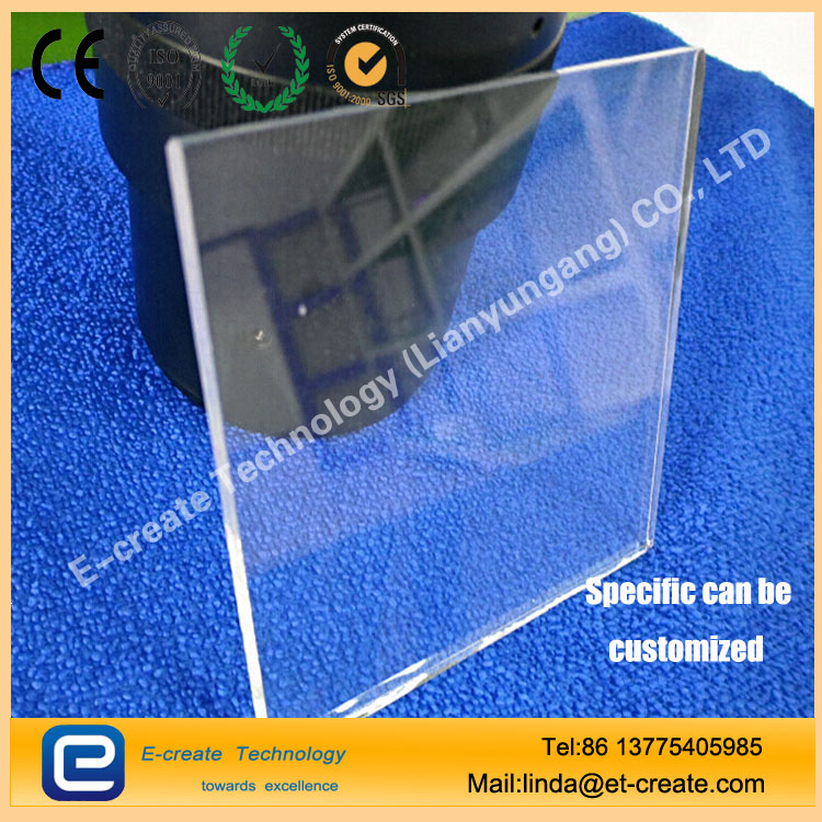 High temperature glass side of the optical mirror 10mm * 10mm * 1mm micro-quartz slides