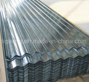 Placa de acero galvanizada acanalada/trapezoidal del nivel superior de material para techos para Ghana