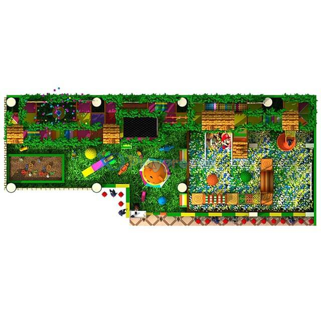 Джунгли Тематический закрытый парк развлечений Детская мягкая игровая структура