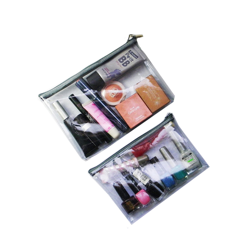 Clear Zippered Pouch Bag Purse Insert See Through Custom Clear Makeup Bag Zipper Purse