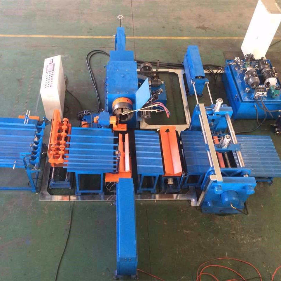 Fully Automatic CNG Gas Cylinder Template Type Bottom, Neck Hot Spinning Machine