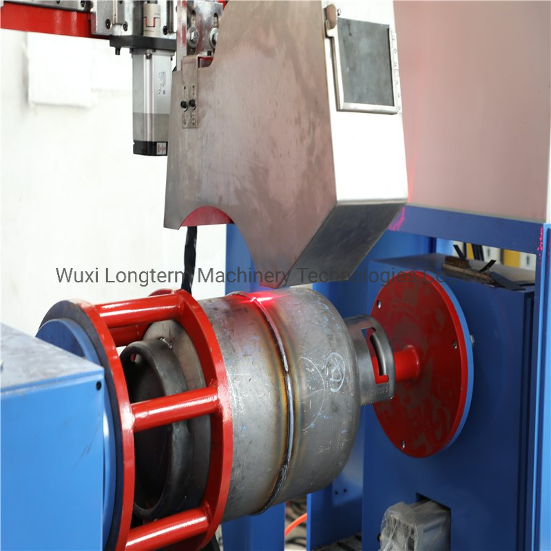 LPG Gas Steel Cylinder MIG Circumferential Seam Welding Machine, LPG Cylinder Ring Seam Welding Lathe#