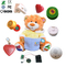 Customized recordable push button sound chip for plush toy and doll