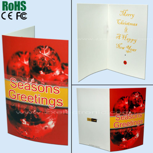 Promotional voice recording greeting card