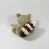 Mini Plush Raccoon Shaped Sound Chew Squeaker Interactive Pet Toy