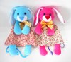 Easter Festival Blue Plush Stuffed Cute Rabbit Kids Gift Bag