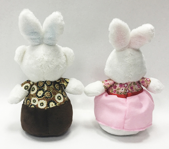 Sweety dress Couple rabbit teddy bear toys for wedding gifts 