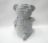 Customized Love Valentine Day Grey Soft Stuffed Plush Toys Bear