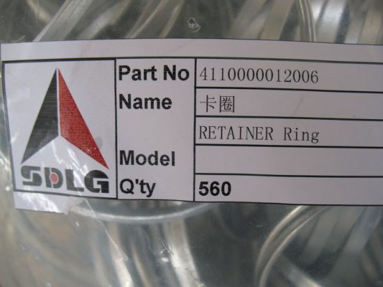 Sdlg LG936L Front End Wheel Loader Parts Clamp/Retainer Ring 4110000012006