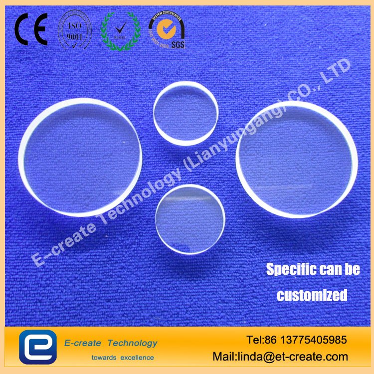 High transmittance UV optical quartz window / coated substrate / UV sterilization quartz