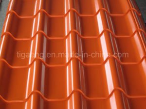 Toiture en aluminium ondul&eacute;e enduite enduite d'une premi&egrave;re couche de peinture normale de zinc d'ASTM