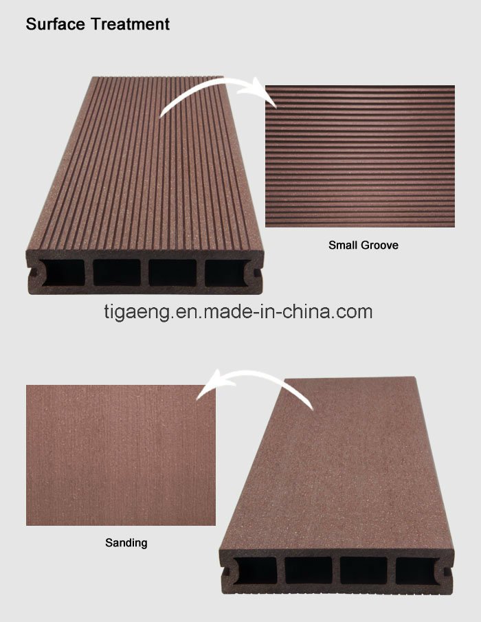 2017 Best Sale Solid Wood Plastic Composite Decking for Outdoor