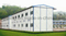 Casa prefabricada del panel de Sanwich con la estructura de acero ligera