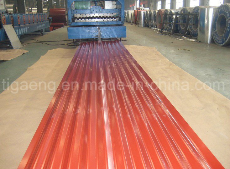 High Quality Easy Fabrication Water Wave PPGI Steel Tile