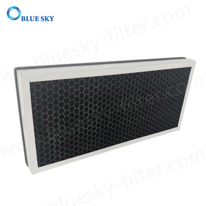 435X202X48mm Filtros de purificador de aire de carbón activado en forma de panal 3 en 1