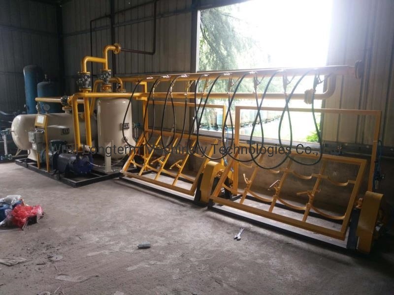 Residual Liquid Removal / Degassing Machine for LPG Cylinder Repairing Line