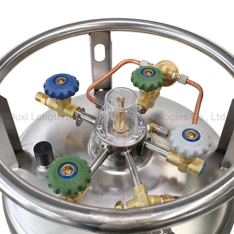 Empty Heat-Insulation Liquid Cryogenic Gas Cylinder Dewar Tank Bottle^