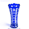 personalized mouth blown engraved heavy crystal glass vase