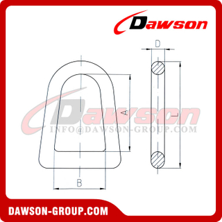 DS467 Anillo de aleación de acero forjado D