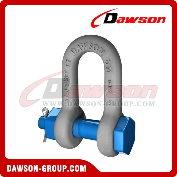 Dawson Brand Hot Dip galvanizado tipo cadena grillete con pasador de seguridad