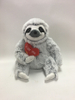 Cute Cartoon Grey 3 Toed Sloth Plush Toy with Heart