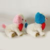 Sweet Couple Prone Dog Puppy Soft Stuffing Toys