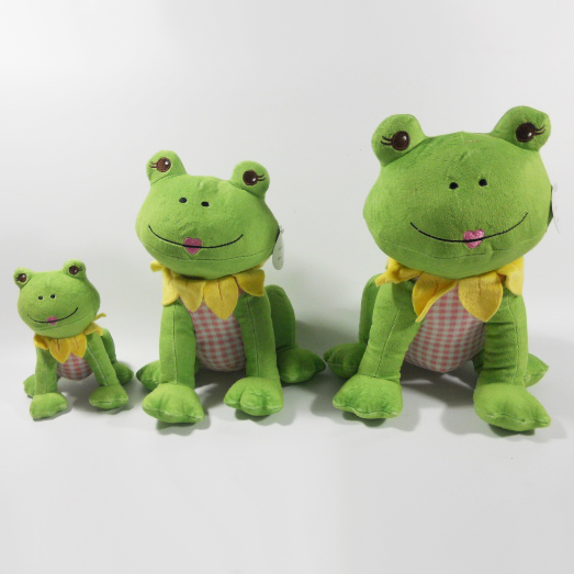 New Plush Frog Sound Chew Squeaker Dog Toy