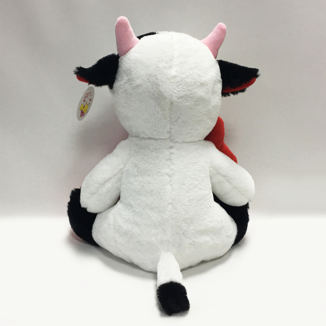 Love Valentine Wedding Soft Plush Cow With Heart Pillow