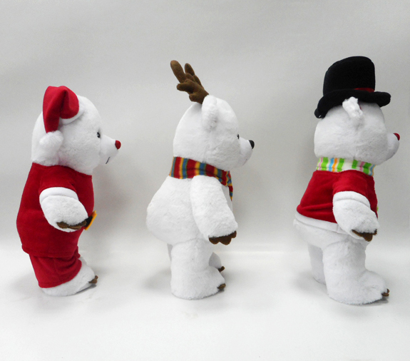 Promotional Christmas White Plush Lovely Teddy Bears