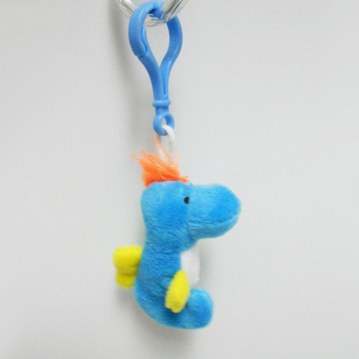 Custom Soft Plush Seahorse Toy Keychain