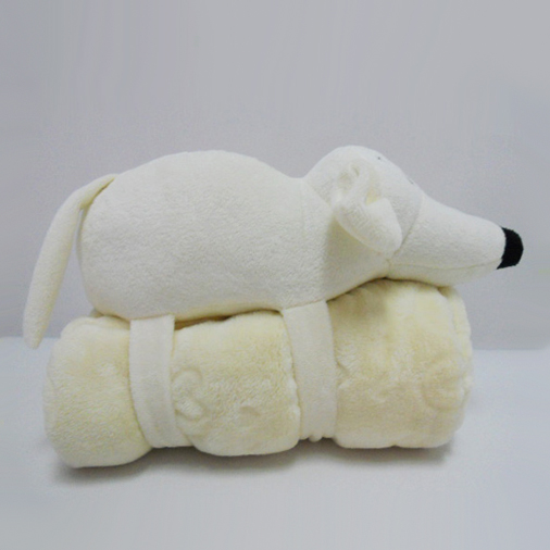 11 " Cute White Mouse Toy Stuffed Animal Plush Pillow Blanket