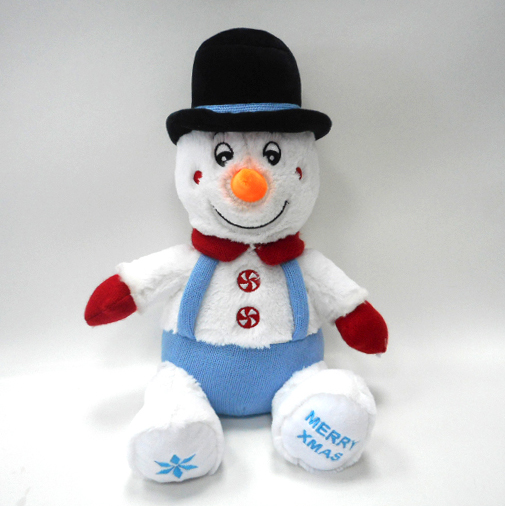 Christmas Soft Stuffed Toy Plush Snowman Toy with Hat 