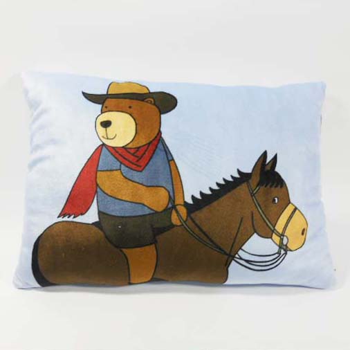 Custom Factory OEM Soft Plush Cowboy Bear Pillow