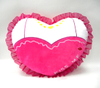 Lovely Plush Rose Red Heart Shaped Pillow Soft Valentine Heart Cushion