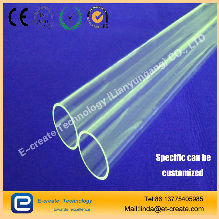 Transparent quartz glass tube (filter UV tube, low-hydroxyl tube, odorless tube, double-hole tube)