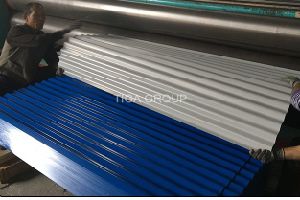 Mat&eacute;riaux de toiture en m&eacute;tal/prix usine enduit d'une premi&egrave;re couche de peinture color&eacute; de toiture de t&ocirc;le d'acier