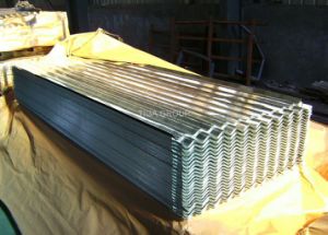 Feuilles enduites en aluminium de toit de Galvalume de mur de zinc ondul&eacute; de rev&ecirc;tement