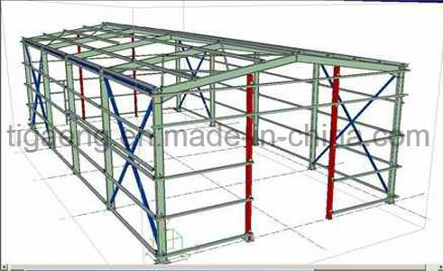 Almac&eacute;n pesado de gama alta de la estructura de acero del marco del espacio de estructura para Benin