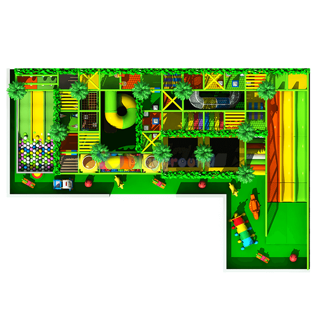 Jungle Theme 3 Storeys Коммерческая крытая игровая площадка для детей