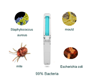 Lámparas LED de esterilización UVC / UV / Ultravioleta, luces, antivirus mini portátil de mano, inicio / coche / desinfección de camiones