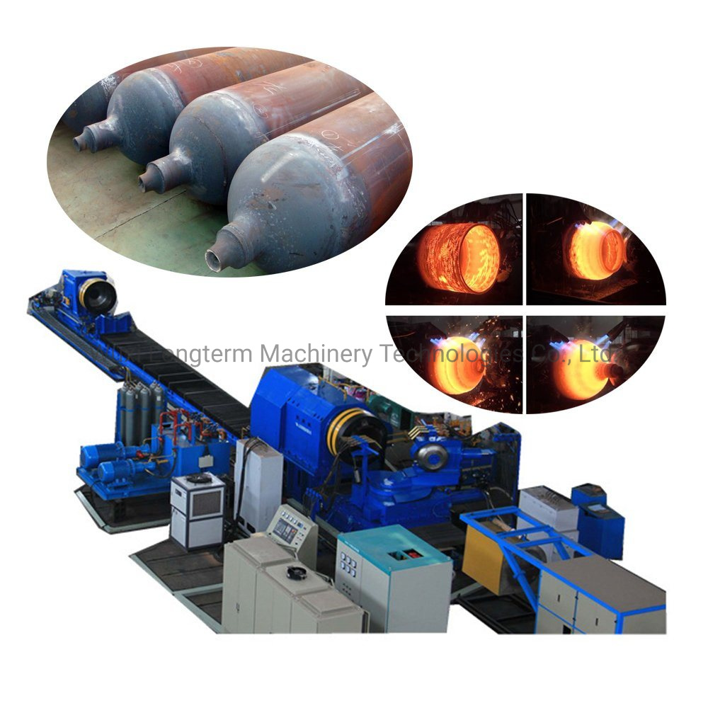 Template or Roller Type Necking-in &Bottom Closing Hot Spinning Machine for CNG Seamless Cylinders/Oxygen Cylinders^