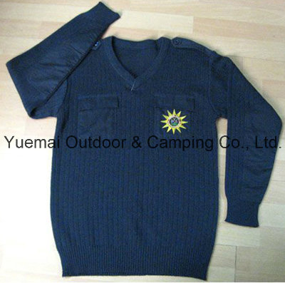 High Quality Army Navy Pullover in Wool