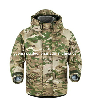 Military Multicamo Ecwcs Parka with Detachable Fleece Liner